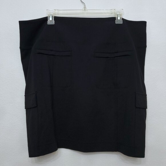 Athleta Delancey Black Cargo Skirt Size 1X - Picture 6 of 13